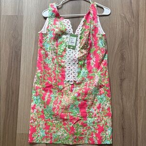 Lilly Pulitzer Pink and Green Floral Dress